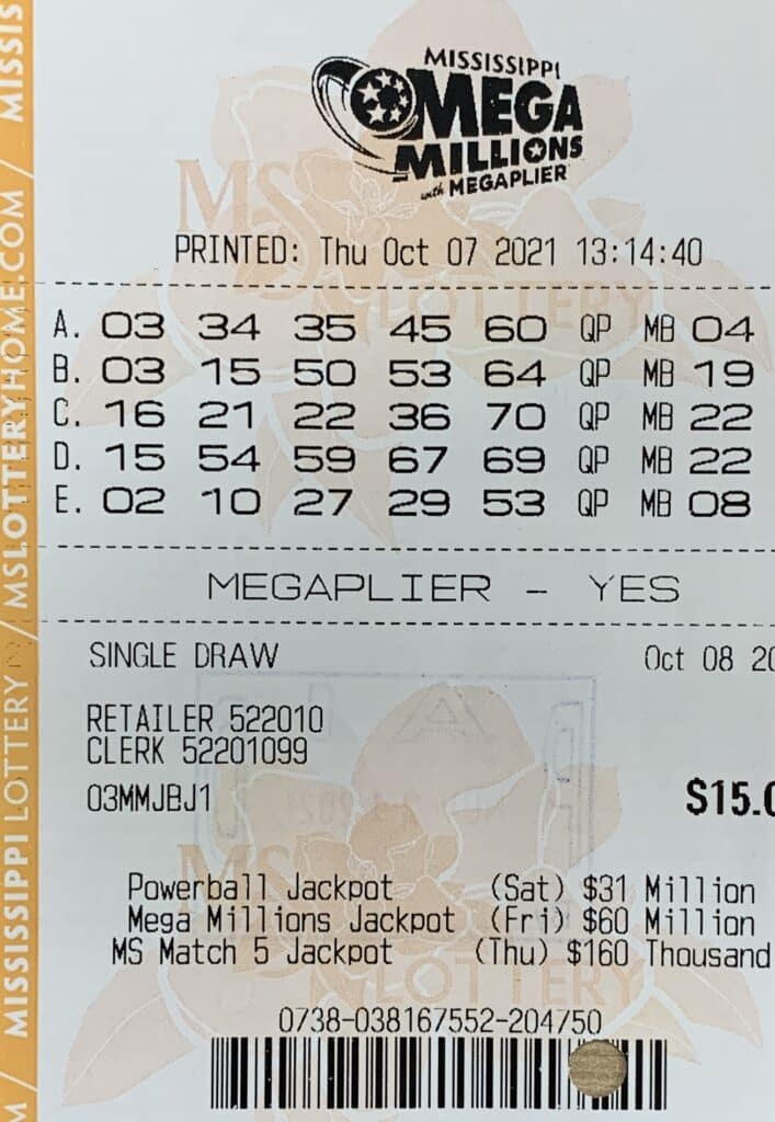 A Starkville player won $1,010 on a Mega Millions ticket purchased at Kroger #381 on Hwy. 12 W., Starkville.
